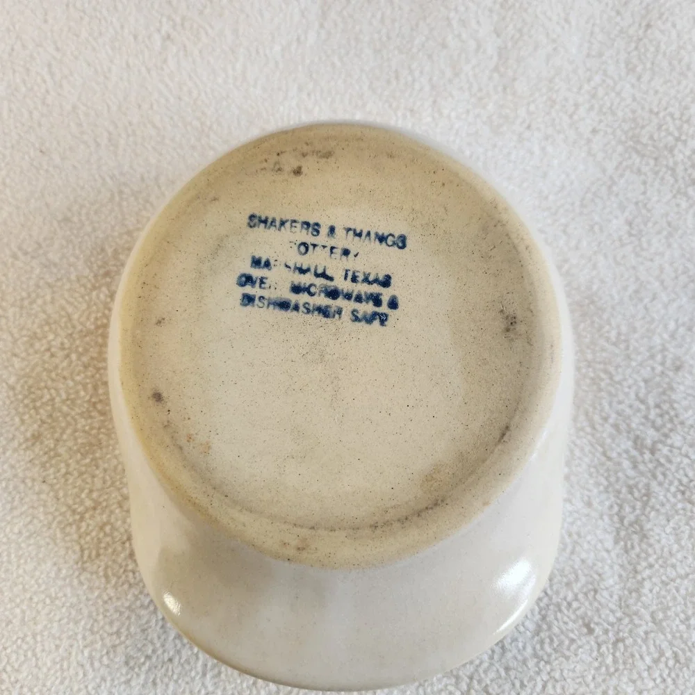 SHAKER & THANGS Stoneware‎ Pottery Spoon Rest Apples Texas Country VTG 80s